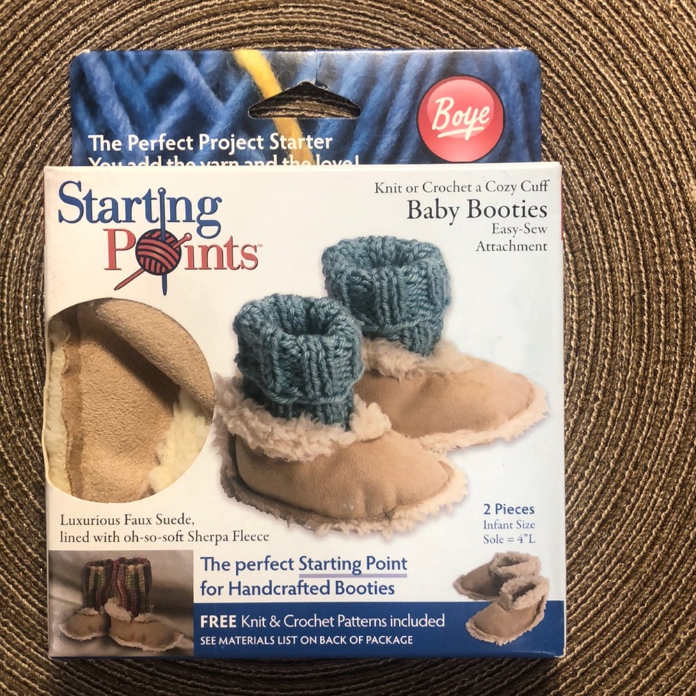 Boye Baby Booties Faux Suede